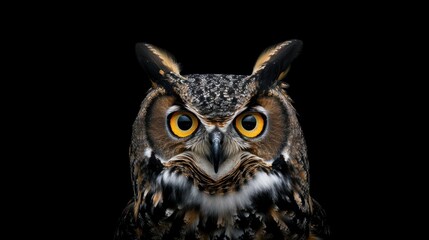 Fototapeta premium A Majestic Great Horned Owl
