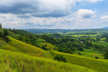 Fototapeta premium Hills Landscape Background