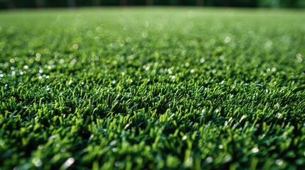 Synthetic green lawn as background texture for design