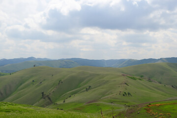 Naklejka premium Hills Landscape Background