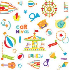 seamless pattern of carnival