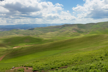 Naklejka premium Hills Landscape Background