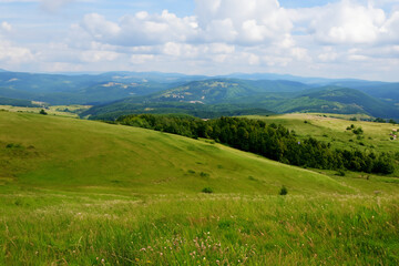 Naklejka premium Hills Landscape Background