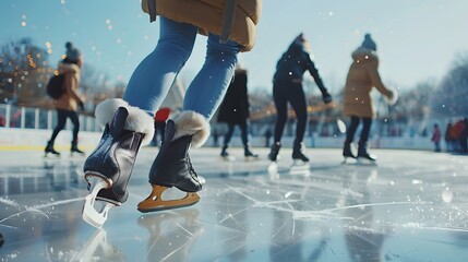 Obraz premium Winter Ice Skating Fun