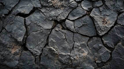 Rough basalt rock background with a dark, volcanic texture, showing cracks and rugged details
