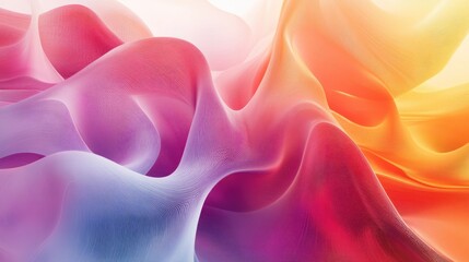 Obraz premium Abstract Wavy Pattern in Pastel Colors