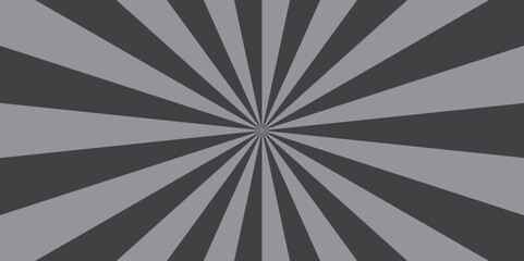 Sunburst beam light vintage shine and graphic summer explosion pattern. black and gray bright sunrise isolated glow striped texture background.	

