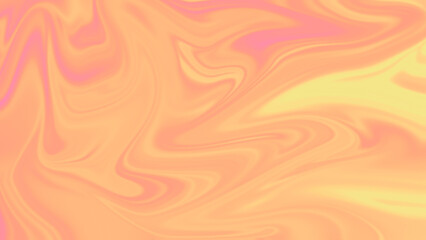 Orange Pastel Liquid Abstract Blurred gradient background with hologram effect and magic lights. Abstract fantasy backdrop with fairy sparkles.