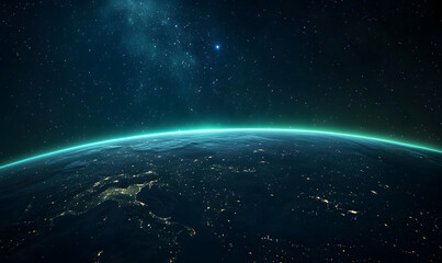 Obraz premium graphics of space, planets, and astronauts on a white background.