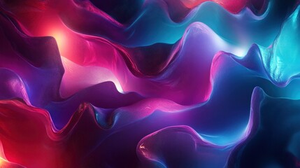 Obraz premium Abstract Swirling Liquid with Glowing Hues