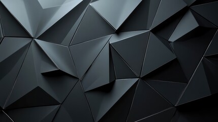 Fototapeta premium Elegant, high-definition black surface with a diamond texture, the pattern catching light at various angles