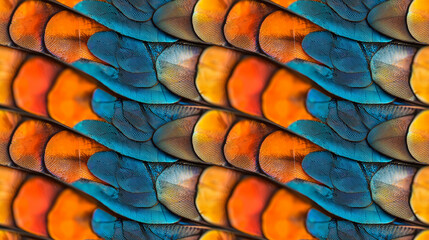 Obraz premium insect wing, feather, nature, colorful, seamless, pattern, repeatable, background, texture, tiles