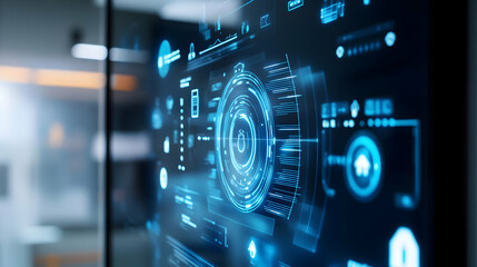 Abstract Futuristic Technology Interface Illustration
