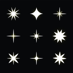  bright realistic star vector design
