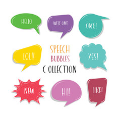 User Feedback and Comment Bubbles, vector illustration
