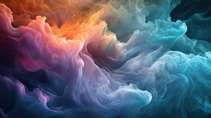 Fototapeta premium Abstract Swirling Clouds of Color and Light