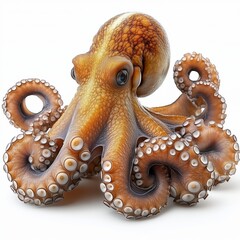Obraz premium Octopus on a white background