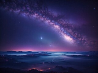 Night sky background. Galaxy background. Starry night sky.