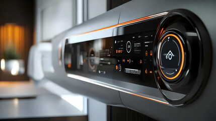 Fototapeta premium Futuristic Control Panel Interface - 3D Illustration