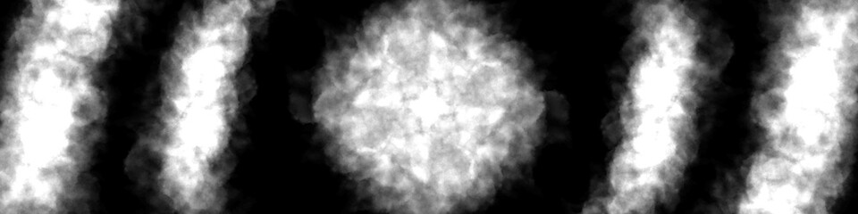 もやっとした抽象的なイラスト壁面