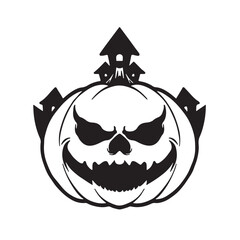 Vintage Halloween Prints for t-shirt, typography. Vector illustration.