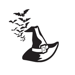 Vintage Halloween Prints for t-shirt, typography. Vector illustration.