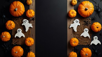 halloween background with pumpkin