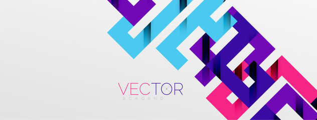 Color bend lines with shadow texture effect. Vector Illustration For Wallpaper, Banner, Background, Card, Book Illustration, landing page