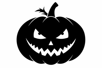 
pumpkin silhouette, halloween pumpkin icon, Halloween pumpkin with eyes silhouette vector

