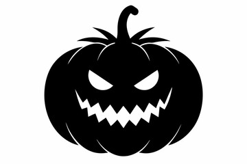 
pumpkin silhouette, halloween pumpkin icon, Halloween pumpkin with eyes silhouette vector
