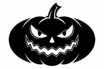 
pumpkin silhouette, halloween pumpkin icon, Halloween pumpkin with eyes silhouette vector

