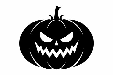 
pumpkin silhouette, halloween pumpkin icon, Halloween pumpkin with eyes silhouette vector
