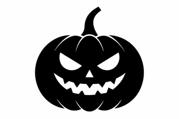 
pumpkin silhouette, halloween pumpkin icon, Halloween pumpkin with eyes silhouette vector
