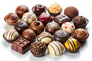 Assorted chocolates collection with varied designs and flavors, perfect for gifting and enjoying