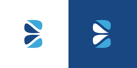 Modern and unique E logo design