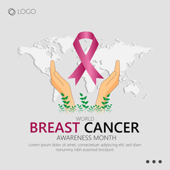 Obraz premium Breast Cancer Awareness Day is dedicated to raising awareness about breast cancer, emphasizing the importance of early detection