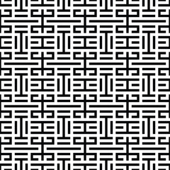 Seamless monochrome vector textures, black and white abstract geometric patterns. Design element for textile, print, fabric.
