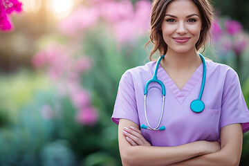 Woman doctor with steloscope, events recognizing nurses and their contributions on Nurses Day