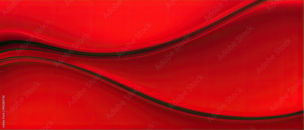 Wall mural abstract red wave pattern