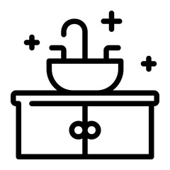 faucet line icon
