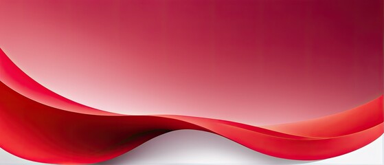 Abstract Red Wave Background