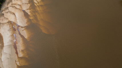 NANAY RIVER IN THE PERUVIAN AMAZON DURING THE DRY SEASON OF THE RIVERS, AMAZONIAN BEACHES IN THE...