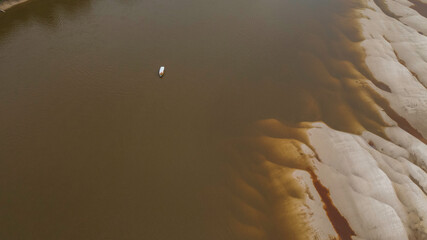 NANAY RIVER IN THE PERUVIAN AMAZON DURING THE DRY SEASON OF THE RIVERS, AMAZONIAN BEACHES IN THE...