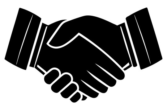 recommend clip art: Handshake icon, Business agreement handshake vector