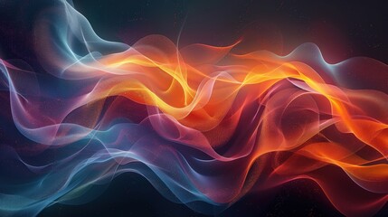 Obraz premium Create an abstract background with dynamic lines and vibrant shapes. Incorporate subtle gradients and geometric elements to evoke a sense of energy and motion