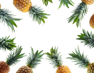 Fototapeta premium Transparent pineapple Floating