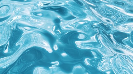 Close-up of a blue liquid texture with dynamic, swirling patterns, perfect for backgrounds, abstract designs, and creative projects.