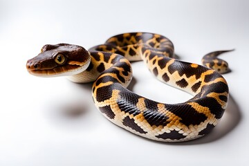 Obraz premium Amazon tree boa snake on white background amazon tree boa animal on white background, Ai Generated