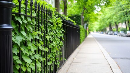 Urban Elegance: Ivy Covered Walls Harmonizing Nature and Architecture