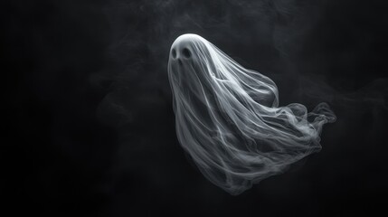Ghostly Figure in Smoke.
